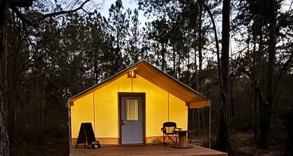 Romantic Safari Tent • Private Bath • Fire Pit