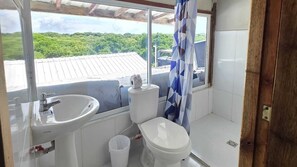 Dusche, Handtücher, Seife, Toilettenpapier