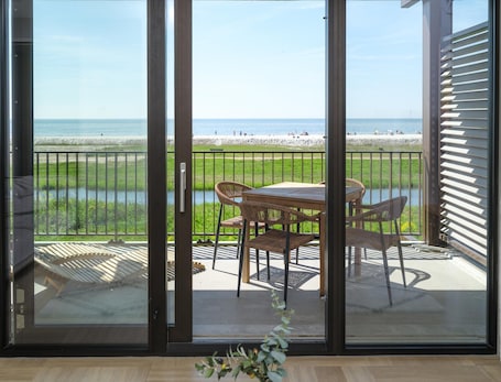 Apartment | Balcony. Beachfront Apartment for Four in Workum