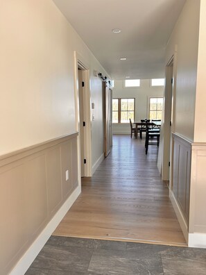 Mudroom into kitchen and living room  - Lakefront Modern Farmhouse with Private Dock (Rangeley)