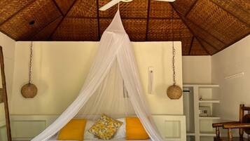 Chambre Familiale, patio, vue jardin