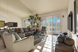 Living area - Stunning Lakefront Palm Valley Condo! Unbeatable Views! (Palm Desert)