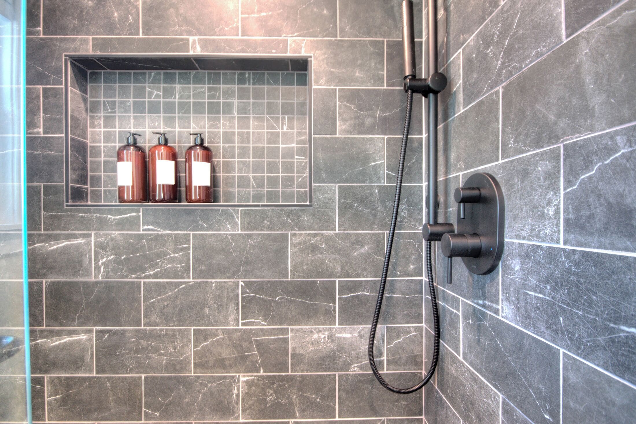 Shower, soap, toilet paper