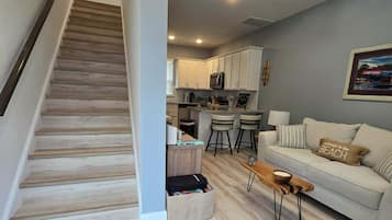 Smart TV, fireplace, video games, printers