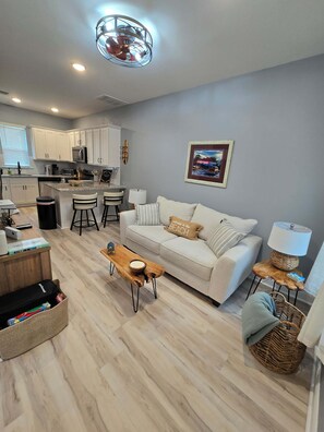 Smart TV, fireplace, video games, printers