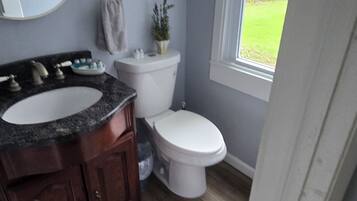 Towels, soap, toilet paper