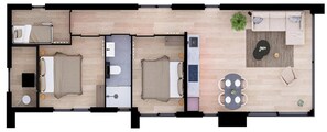 Villa | Floor plan - Modern Villa With Pets Welcomed (Workum)