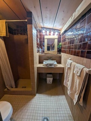 Hair dryer, towels