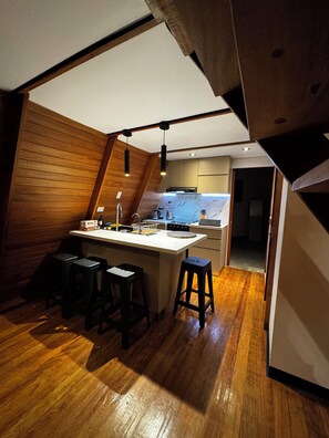 Fridge, oven, stovetop, dishwasher