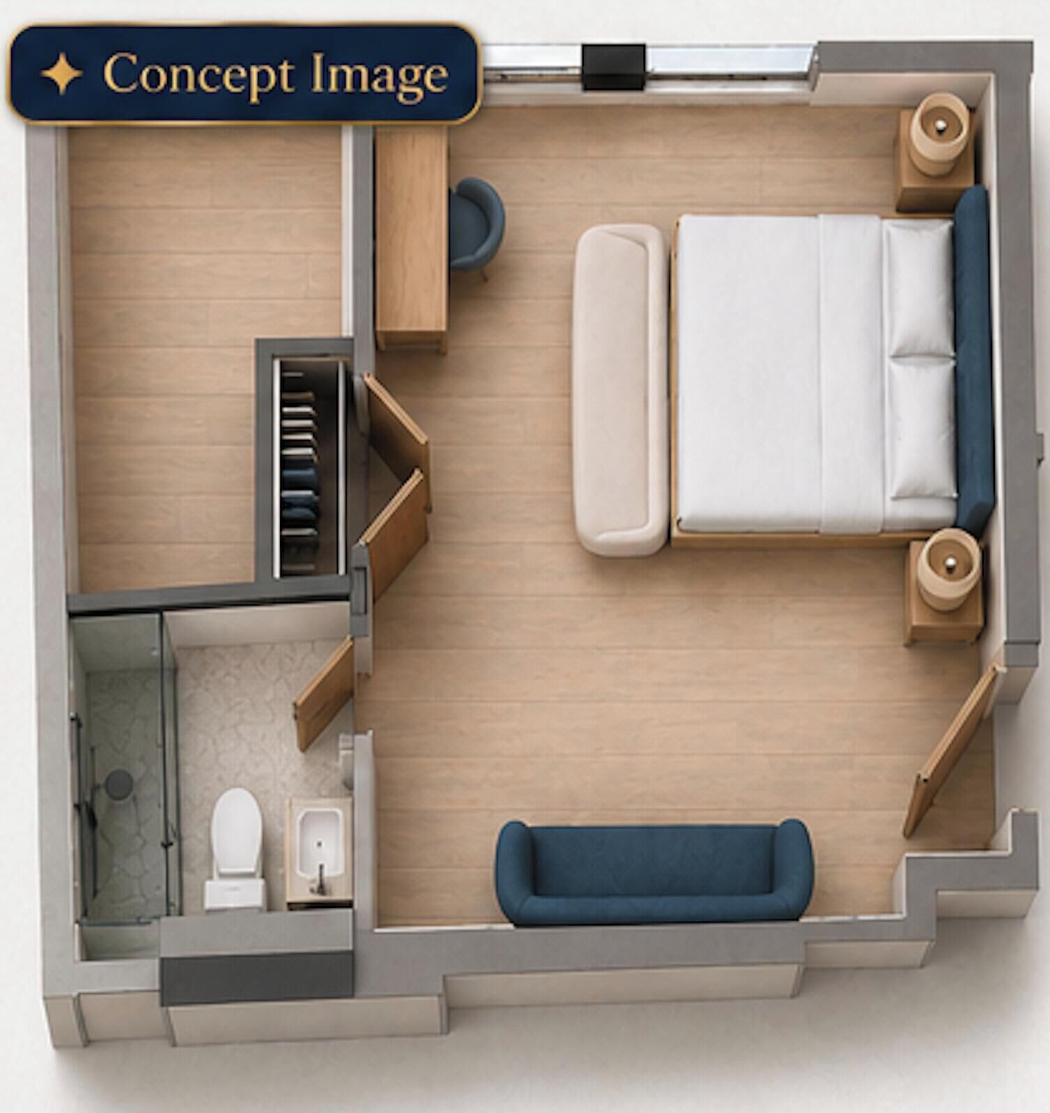 Signature-Studiosuite, Nichtraucher | Grundriss