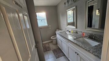 Towels, soap, toilet paper