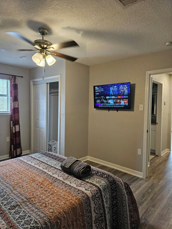 3 habitaciones, tabla de planchar con plancha y wifi 