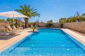 Pool - SON FULLANETA - Villa with private pool and free Wi-Fi in Llucmajor (Llucmajor)
