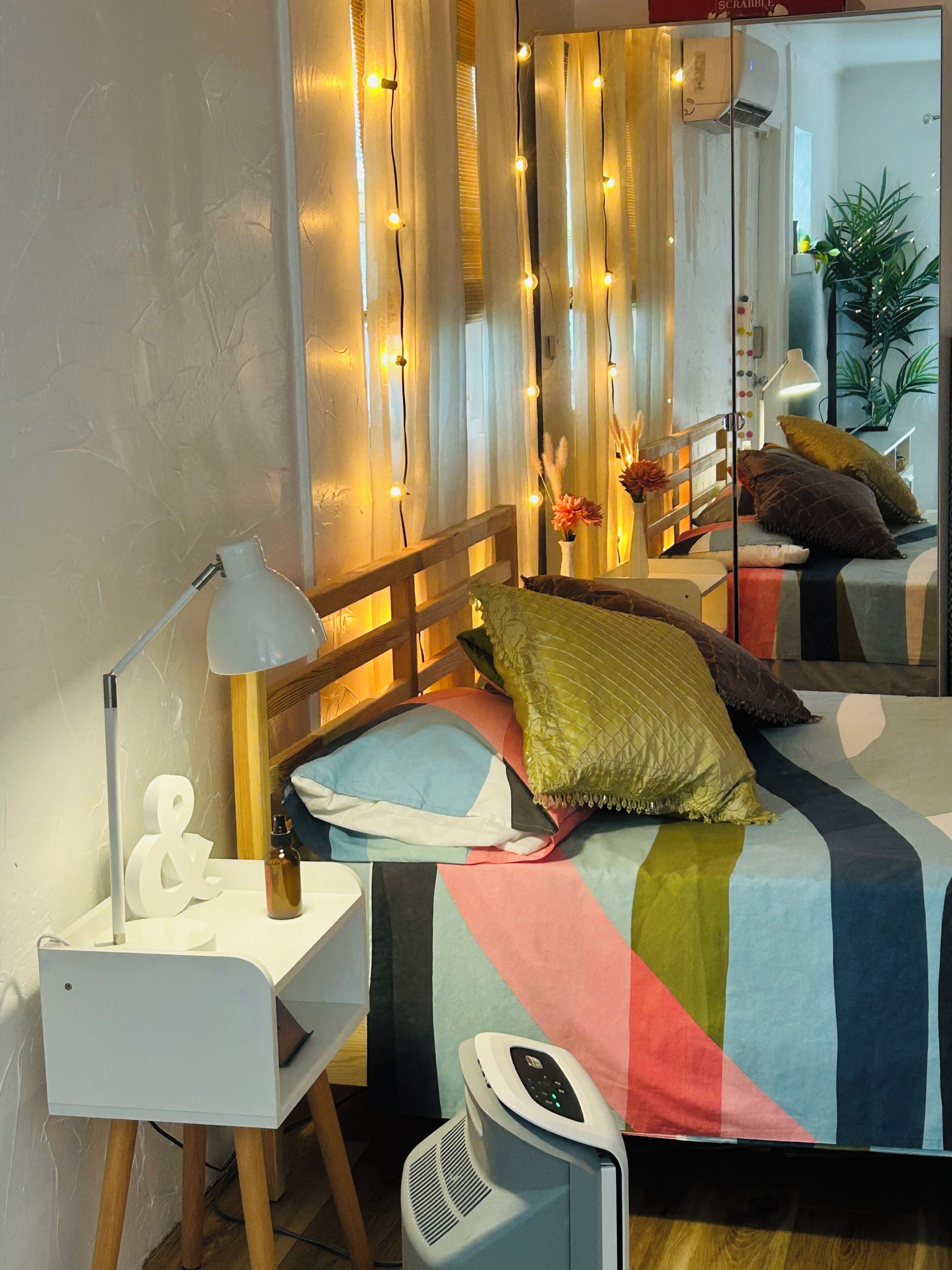 1 slaapkamer, een strijkplank/strijkijzer, gratis wifi, beddengoed