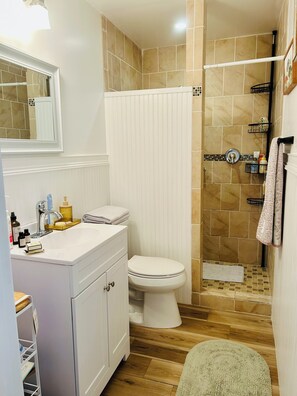 Regadera, amenidades de baño ecológicas, secadora de cabello, bidet 