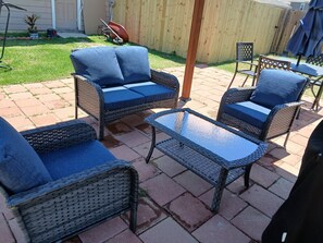 Terrace/patio - 3-bedroom house in delightful San Antonio with cool AC (San Antonio)