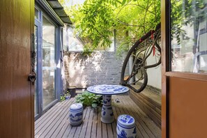 Family Quadruple Room, Courtyard View | Terrace/patio
