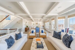 35 - Living room with plush seating and water views