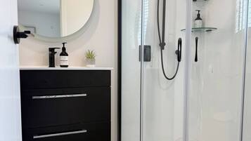 Shower, hair dryer