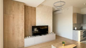 Appartement | Cuisine privée | Réfrigérateur, micro-ondes, four, plaque de cuisson