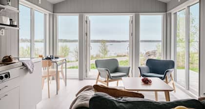 Waterfront home in Vaxholm with private beach