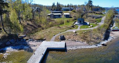 Waterfront home with own beach in Vaxholm