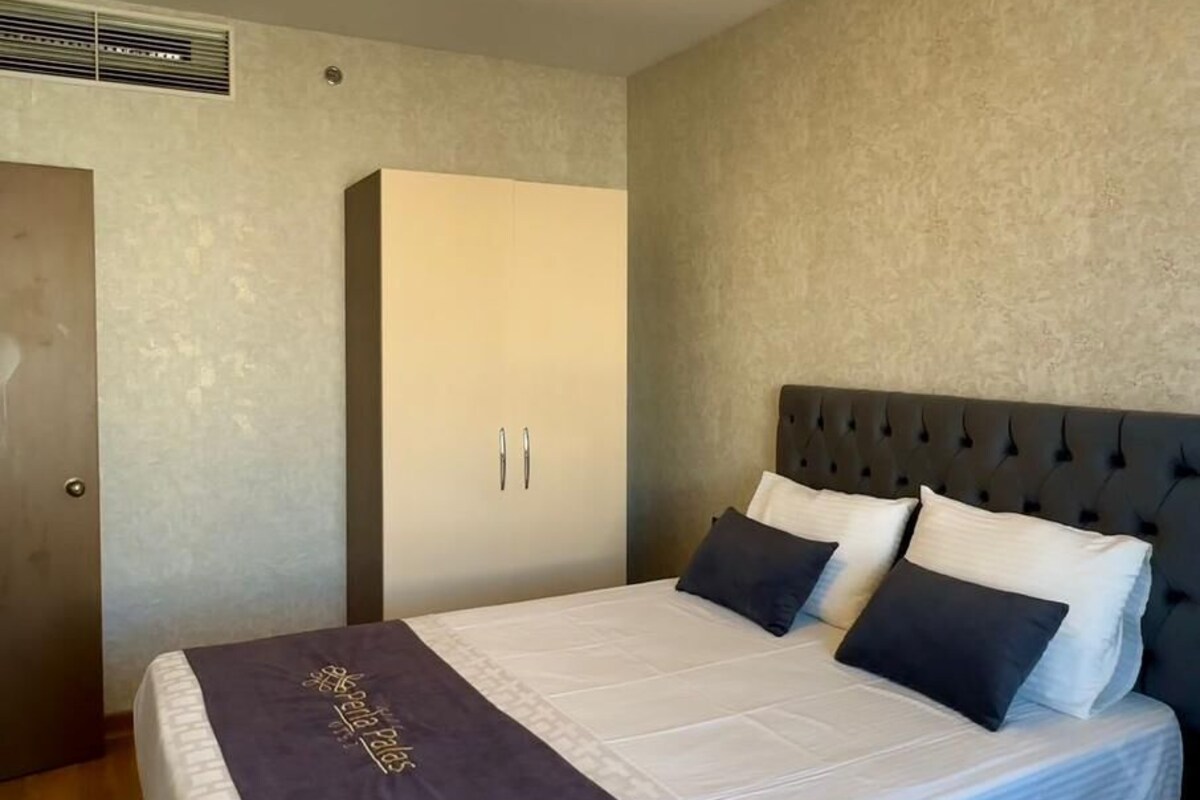 Superior Suite, City View | Premium bedding, blackout drapes, WiFi (free), bed sheets