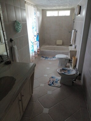 Room, 4 Bedrooms, Smoking, Patio | Bathroom - Room-charming B&B Retreat in Viljoenskro (Moqhaka)