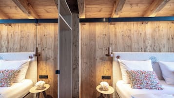 Luxury-Chalet, Bergblick | Hochwertige Bettwaren, Daunenbettdecken, Schreibtisch