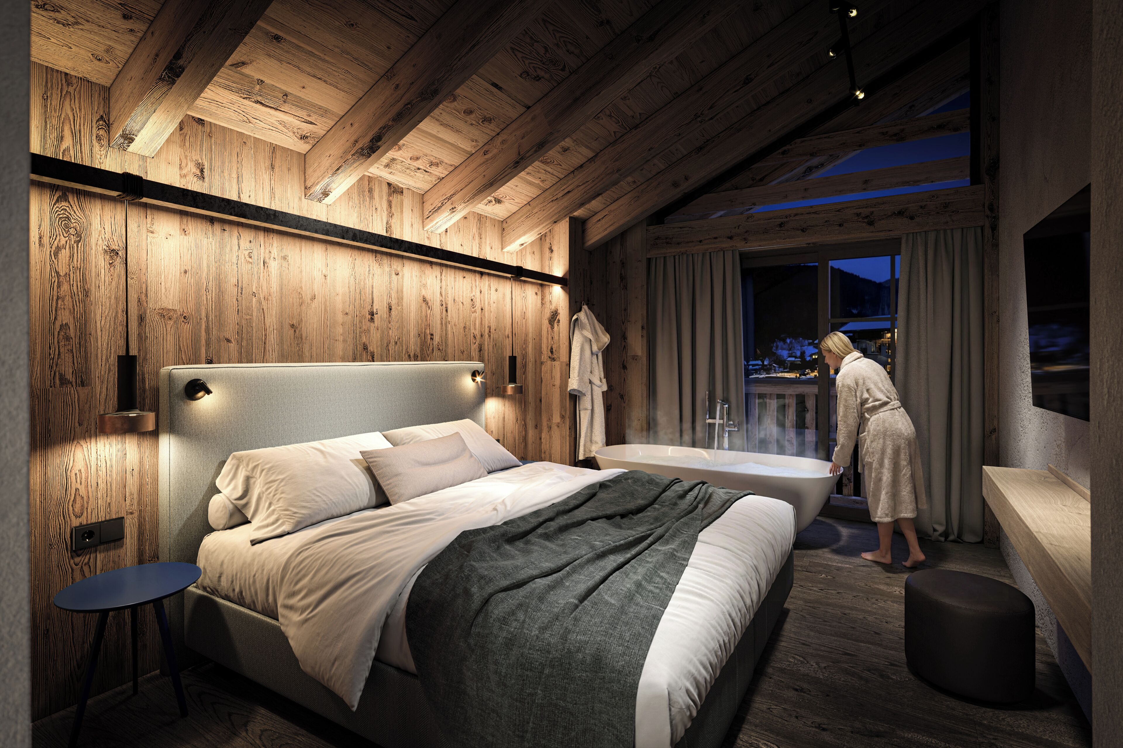 Chalet Luxe, vue montagne