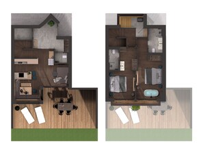 Luxury-Chalet, Bergblick | Grundriss