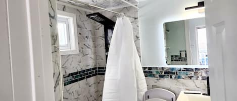 Towels, soap, toilet paper