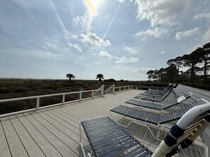 Terrace/patio - Seaside Retreat|Pool Views+Steps to the Sand  Share  Save (Hilton Head Island)