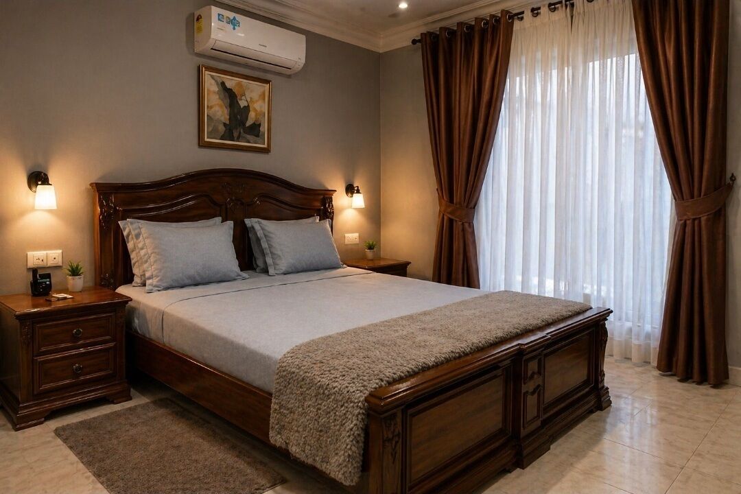 Deluxe kamer, 1 twee- of 2 eenpersoonsbedden, uitzicht op stad | Een bureau, gratis wifi