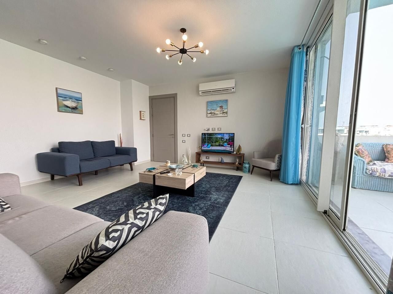 Chalet, 2 habitaciones, vista a la laguna | Área de sala de estar