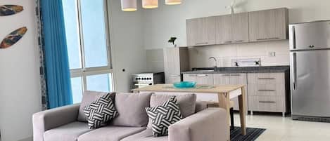 Chalet, 2 Bedrooms, Lagoon View | Living area