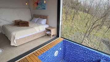 Nhà, hồ bơi riêng, quang cảnh núi | Bộ đồ giường cao cấp, chăn bông, trang trí khác biệt