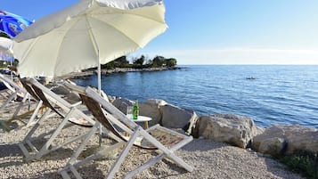 Studio, Raucher, Terrasse | Strand