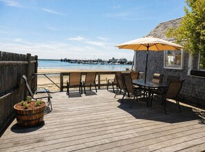 Outdoor dining - *NEW* Waterfront Studio - Bay Views, Steps to Comm St (Provincetown)