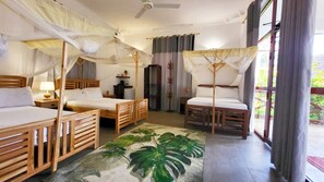 Deluxe Triple Room, Balcony, Pool View