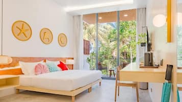 Deluxe Double or Twin Room, Beach View | In-room safe, blackout drapes, iron/ironing board, free WiFi