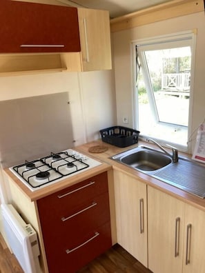 Mobile Home, vue fleuve | Cuisine privée