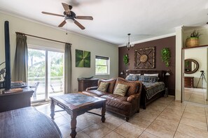 Apartment, 1 Bedroom, Balcony, Garden View | Living room | Books - 8203 - King, Ocean Dream, Cabarete! (Sosúa)
