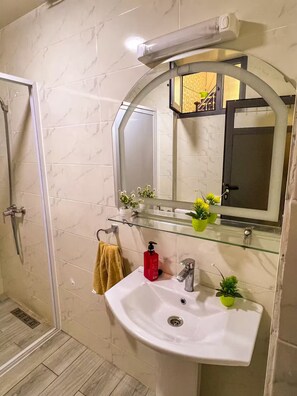 Serviettes fournies, papier toilette
