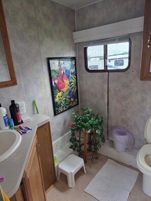 Toallas, jabón, papel de baño 
