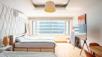 Soundproofing, iron/ironing board, free WiFi