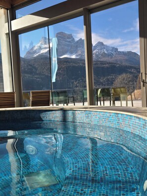 Pool - ALPINE HEAVEN, chalet near Cortina, spectacular mountain views of Dolomites (Veneto)