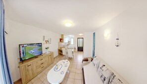 Apartment, 1 Bedroom, Patio | Living room - Apartment With Pool in Čepljani Near Umag (Umag)