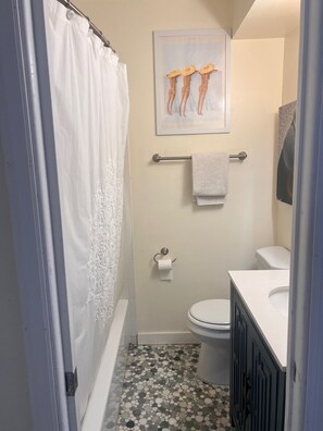 Shower, towels, soap, toilet paper -  3B/2BA Beach Home in private neighborhood w/ beach access south of Don Cesar (St. Pete Beach)