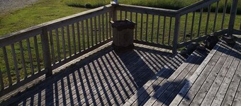Ocean View and Sunset, Log House